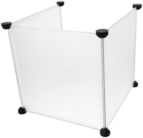 Sosoport Cat Litter Box Enclosure Cover 3pcs Privacy Shield with Litter Box Pee Shield High Wall Splash Guard Easy to Clean for Litter Pans