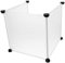 Sosoport Cat Litter Box Enclosure Cover 3pcs Privacy Shield with Litter Box Pee Shield High Wall Splash Guard Easy to Clean for Litter Pans