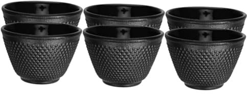 iplusmile 6pièces Tasses à Thé Fonte De Mugs Rétro Pour Infusions Accessoires De Thé Robustes Et Élégants Pour Usage Quotidien Ou Professionnel