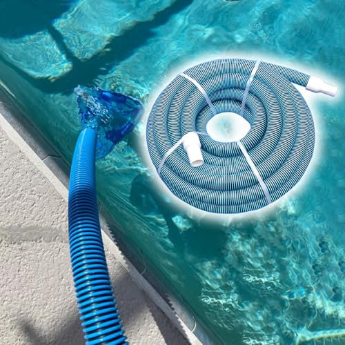 poolschlauch Schwimmbad-Saugschlauch 1 1/2 - Schwimmbadreiniger-Saugschlauch-Ersatzset - Flexibler Betrieb Poolreiniger-Schlauch Kompatibel Für Unterirdische Pools 33 50 65 98 Ft Lang(65ft/20m Pool Ho