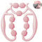 Ring-Massagegerät Bein FaJoek Massage Roller, Massageroller Beine, Beinmuskel Massagegerät Fußmassageroller, Geeignet für Nacken, Schulter, Oberschenkel, Beine und Arme (Rosa)