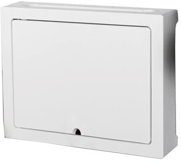 Wireless Router Storage Shelf, Wall Mount WiFi Router Organizer, Cable Management Box with Shielded Wire Finish, White (48 * 40 * 9cm), Wall Mounted Shelf for Internet Router and Accessories