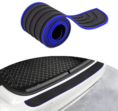 YWDRE Protecteur Pare-Chocs Arrière pour Citroen C1 C2 C3 C3-XR, Pare Choc Voiture Baguette Protection Arrière en Caoutchouc Protection Seuil Coffre,C-90cm*7cm