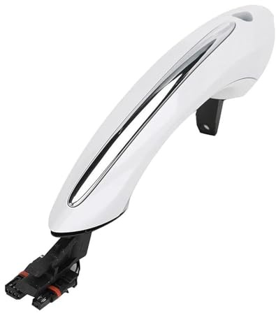 ODKISXS Auto-Außentürgriffe Für B&MW Für 5 7 Serie F07 F10 F11 F01 F02 51217231931 Türgriff Außenabdeckung Vorne Hinten Auto Komfortzugang Keyless Go(Weiß)