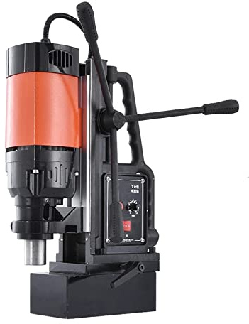 PR-8028RE Speed Regulation Forward Reverse Magnetic Drilling Machine Multi-Functional Magnetic Drill 1680W 0-350r/min Portable Electric Magnetic Drill Press Home Use