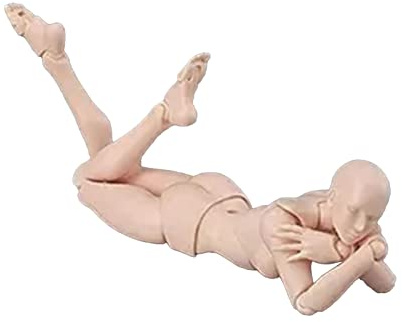 QANYEGN Action-Figur-Körper, anpassbare Posen, Künstlerpuppen, PVC-Zeichnungspuppe für Desktop, Malerei, Fotografie-Requisiten (Frau)
