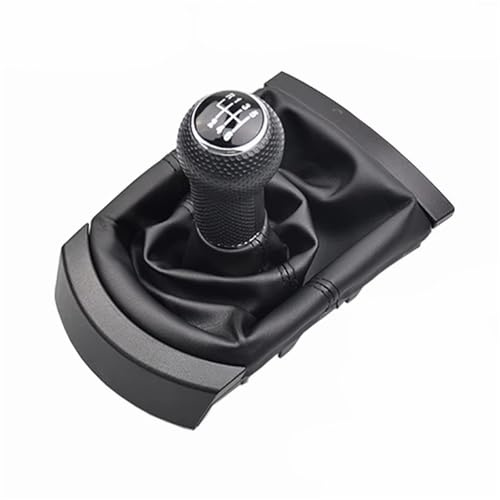Pomos para palanca coche Compatible Con SEAT Para Ibiza 2002 2003 2004 2005 2006 2007 2008 5/6 Pomo De Palanca De Cambios De Velocidad De Coche Funda De Polaina De PU(6 SPEED A)