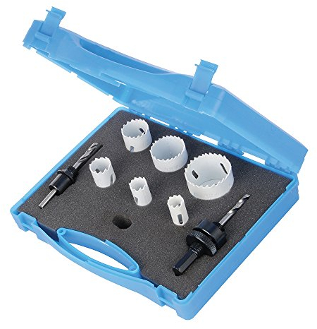 Silverline 273220 Bi-Metall-Lochsägen für Elektriker, 9-tlg. Satz 18–51 mm Durchmesser