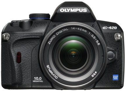 Olympus Evolt E420 10MP Digital SLR Camera with 14-42mm f/3.5-5.6 Zuiko Lens E-420