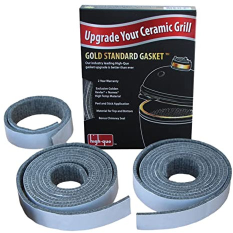 High-Que Gold Standard Nomex y Kevlar, repuesto para Big Green Egg XL Grill sello de junta de alto calor de 14.5 pies, fabricado en Estados Unidos