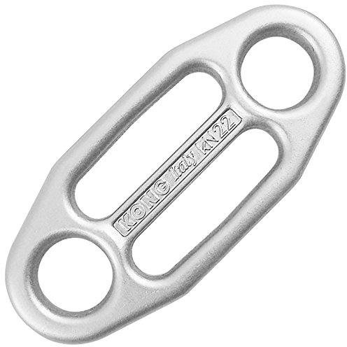 Kong. Gi-Gi Piastrina di Assicurazione Autobloccante. Discensore Arrampicata. Ideale per discesa corda singola e doppia. Sistema di frenata di emergenza. Per Corde da 8 a 13mm. Peso 62g. Colore Lucido