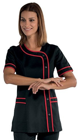 Robinson Damen Kasack Brasilia schwarz/rot (XL)