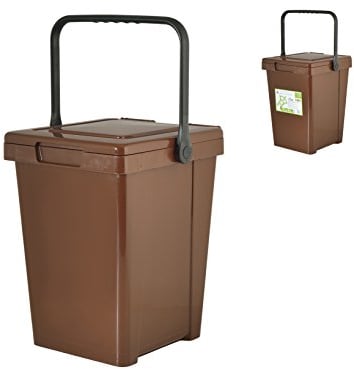 HOME 3984612 Contenedor húmedo Minmax + 25 litros Cubos Basura Marrones, Multicolor, Talla única