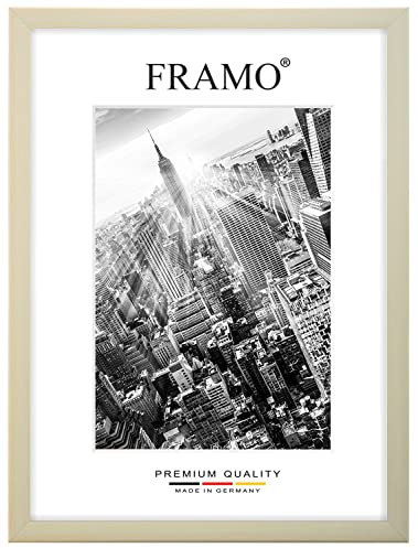 FRAMO Cadre Photo en Bois 46 x 13 cm sur Mesure - Érable | Couleur/Taille sélectionnable | Verre Acrylique antireflet | Cadre pour Puzzle | Photos | Affiche