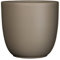 Mica decorations Tusca Übertopf Keramik für Indoor, Taupe matt, 25 x 25 x 23 cm