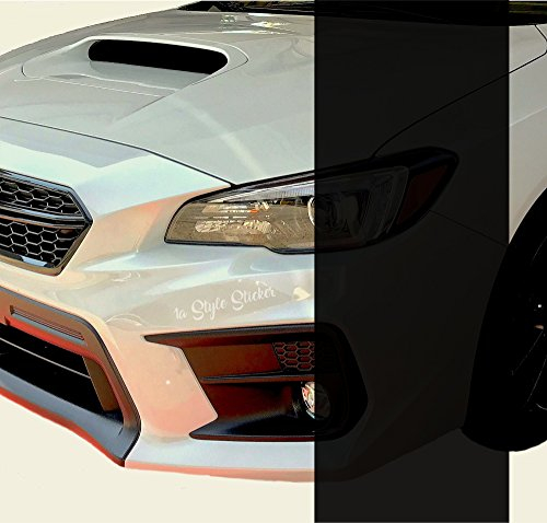 1A Style Sticker Scheinwerfer Folie 100% TIEF Schwarz 200cm x 30cm Schwarze Folie Scheinwerfer 3 Lagen Dark Black Google Vinyl Headlight Tint Vinyl Black