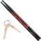 Tama 5A Drumsticks Red Rhythmic Fire Black + Schlüsselanhänger