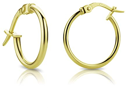 Orovi Damen Ohrringe Gelbgold Creolen 14 Karat (585) Gold