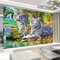 Nicole Knupfer 5D DIY Diamond Painting Tiger Set DIY 5D Diamant Malerei Tier Kits Runde Vollbohr Strass Stickerei Kreuzstich Bilder für Wohnwanddekor (90x60cm)
