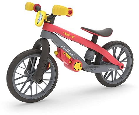 Chillafish Unisex – Babys Laufrad BMXie, Rot, Mit Moto Sound