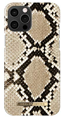 IDEAL OF SWEDEN Bedruckte Handyhülle niedliches buntes Muster, schützende Abdeckung aus Hartplastik mit Mikrofaserfutter für das iPhone. Kompatibel mit iPhone 12 Pro Max (Sahara Snake)