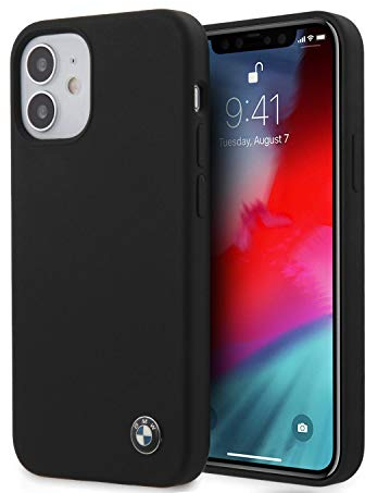 BMW Etui BMHCP12SSILBK Silicone Signature Hülle für iPhone 12 Mini 5,4 Schwarz hardcase