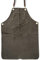 Angus Stoke Grembiule in pelle premium – grembiule da barbecue – One Cut vintage in pelle – BBQ & Cucina – Archie, verde scuro, L-XL