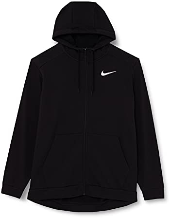 Nike Herren Dri-fit Kapuzenpullover, Black/White, L EU