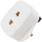 Shave Adapter Plug UK Spina adattatore spazzolino elettrico Spina, 2 pin a 3 pin rasoio elettrico adattatore presa Converter, bianco