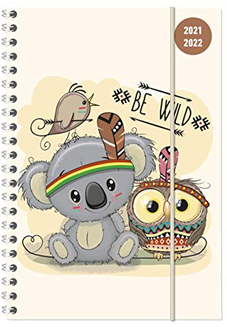 Collegetimer Be Wild! 2021/2022 - Schüler-Kalender A5 (15x21 cm) - Ringbindung - Weekly - 224 Seiten - Terminplaner - Alpha Edition: Schüler-Kalender A5 - Ringbindung - Weekly- Terminplaner