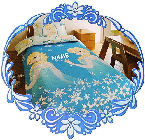 alles-meine.de GmbH 2 TLG. Set: Bettwäsche - die Eiskönigin - Frozen - incl. Name - 135 x 200 cm & 80 x 80 cm - Microfaser - für Mädchen - völlig unverfroren Prinzessin ELSA ..