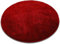 Floordirekt Badematte Sky - Badezimmerteppich - Weicher, dichter Hochflor - Rutschhemmend & Schnell trocknend - Geeignet für Fußbodenheizung - Eckig & Rund (Rund - Ø 95 cm, Beerenrot)