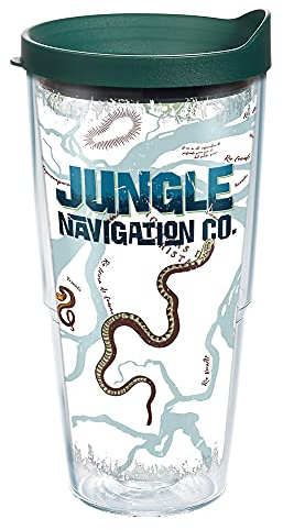 Tervis Disney Jungle Cruise Gobelet isotherme à double paroi, fabriqué aux États-Unis, 710 ml, transparent
