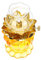 Yardwe Öllampen Glas Lotus Licht Halter Home Buddha Frontlicht Kerosinlampe Ultra Pure Paraffin Lampe Öl Kerzenhalter Laterne Gelb