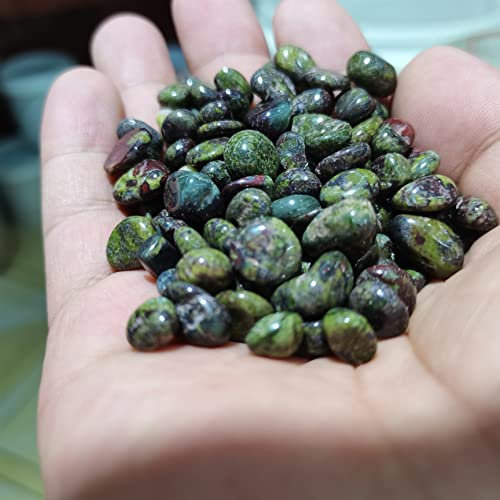 WGPHDW Kristallheilung Meditation Dekoration 9-12mm 500g Natürlicher Drache Blut Stein Reiki Heilstein DIY. Aquarium Halskette Armband Maskottchen Haus Dekoration (Size : 100g)