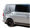Autoaufkleber Kompass Sport Mountains 60x56cm Windrose Sticker Folie für Auto Wohnwagen Anhänger Aufkleber Selbstklebend Kfz Zubehör KX072 KX073 (Kompass schwarz, Berge Weiß)