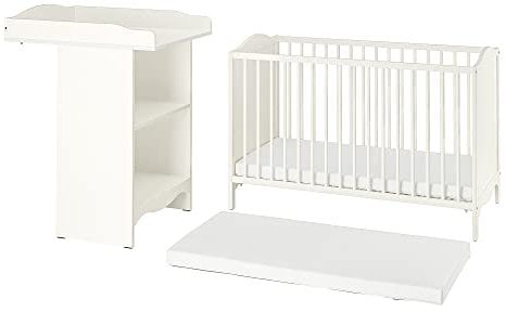 Ikea SMÅGÖRA 3-teiliges Babymöbel-Set, weiß