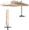 Yellowshop - GARDA Ombrellone giardino decentrato mt 3x2 struttura in alluminio Antracite con sacca di protezione esterno arredo piscina, terrazzo Beige