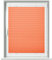 Allesin Plissee ohne Bohren Klemmfix, Orange 50x110 cm(BxH), Plisseerollo Sicht-und Sonnenschutz, Easyfix Faltrollo mit Klemmträger, Jalousie für Fenster & Tür