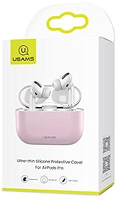 USAMS Apple AirPods Pro Cover Pink Schutzhülle Tasche Case Etui
