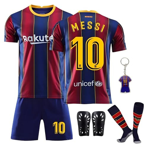Pardofelis Trikot für Kinder Set, Fussball Trikot Kinder, Outdoor Football Jersey Trikots, Fußball T-Shirt Shorts Socken und Schienbeinschoner für Junge (Blau, 130-140)