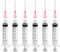 12 Pcs Syringe 5ml, Plastic Syringe, Reusable Fodder Syringes, Collection Syringes for Lab, Industrial, Scientific Labs, Ink Filling