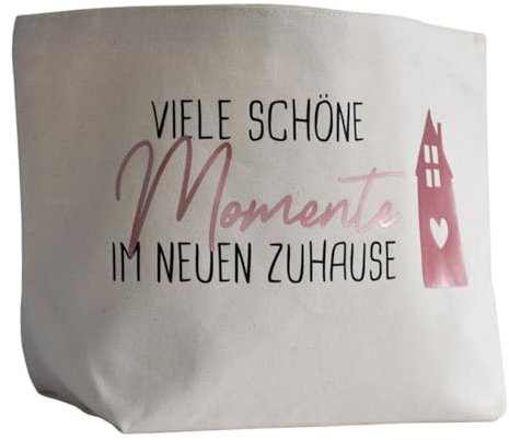 Brotkorb | Geschenkidee zum Einzug | Brötchenkorb Einzugsgeschenk | Viele schöne Momente im neuen Zuhause Geschenk zum Umzug oder Auszug