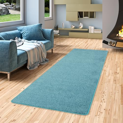 Snapstyle Moderner Hochflor Langflor Velours Teppichläufer | Große Farbauswahl | Ideal für Flur und Diele | Pflegeleicht