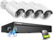 SANNCE 4K POE CCTV Security Camera System 8 Channel, 8MP Network Video Recorder NVR with 4x Outdoor Security IP Cameras and 2TB HDD, Motion/Vehicle Detection, 2 Way Audio