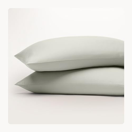 Seralino Kissenbezug 50x80 Grün (2er Set) aus 100% Bio Baumwolle, Oeko-Tex Zertifiziert, Kopfkissenbezug weich & atmungsaktiv, Kissenbezug 50 x 80 mit Reißverschluss, Kissenhülle Anti Milben