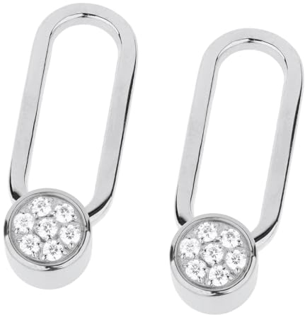 Ernstes Design Einhänger für evia Creolen EH12 mit Zirkonia Edelstahl