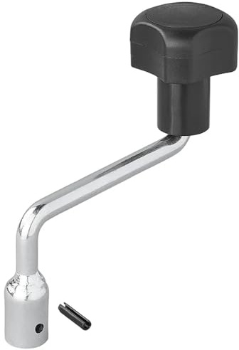 Kurbel Hebel für Stützrad 60mm Bugrad Deichselrad Länge 110mm für Anhänger Wohnwagen