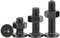 Foyoram Viti a testa piatta M3 x 20 mm, con esagono incassato e dadi, 50 pezzi, in acciaio inox nero, con esagono incassato a testa grande (M3 x 20 mm)