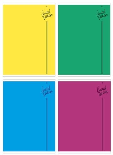 gimboo Schulheft/Format A5 60/60 Blatt Liniert/Mixed 4er Packung - 4 Stück/Packung Motive Sortiert/für Kinder zur Einschulung für Grundschüler/mit Rand/Weiße Karten